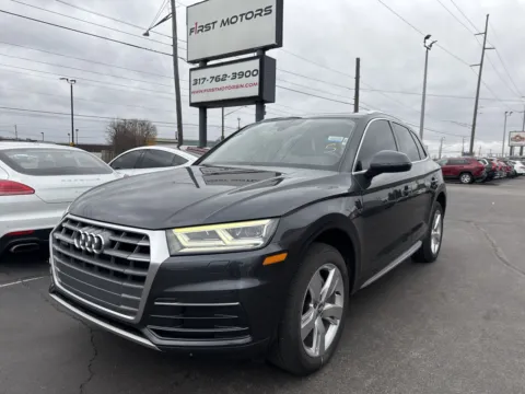 Gray 2018 Audi Q5 2.0T quattro Premium Plus for sale in Indianapolis, IN