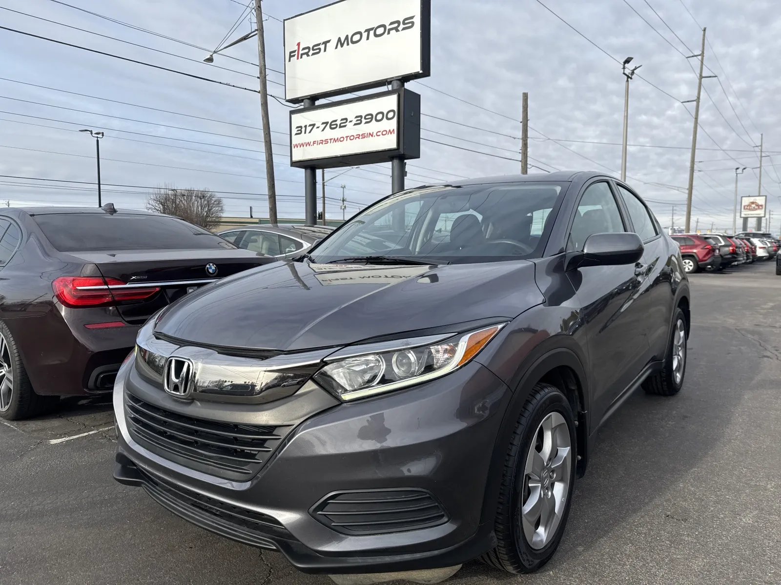 Gray 2021 Honda HR-V LX for sale in Indianapolis, IN
