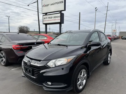 Black 2017 Honda HR-V EX-L w/Navi for sale in Indianapolis, IN