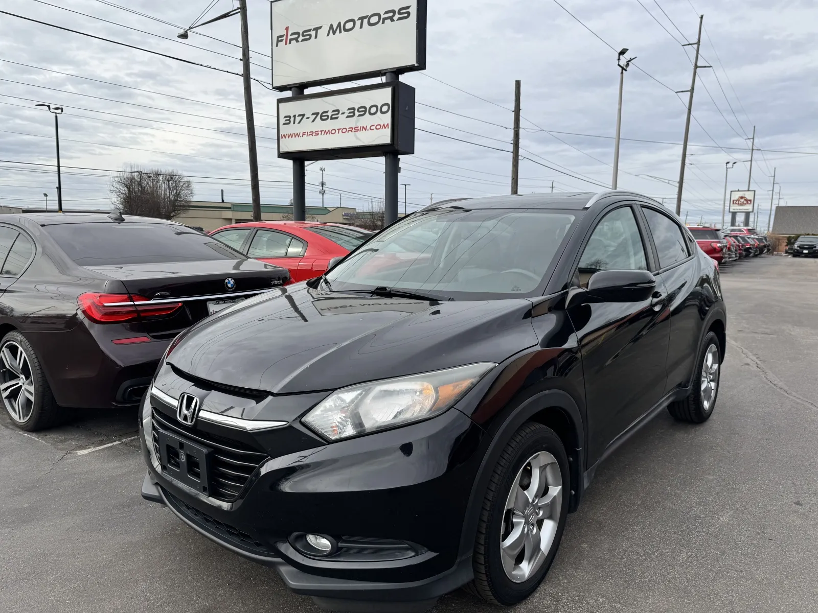 Black 2017 Honda HR-V EX-L w/Navi for sale in Indianapolis, IN