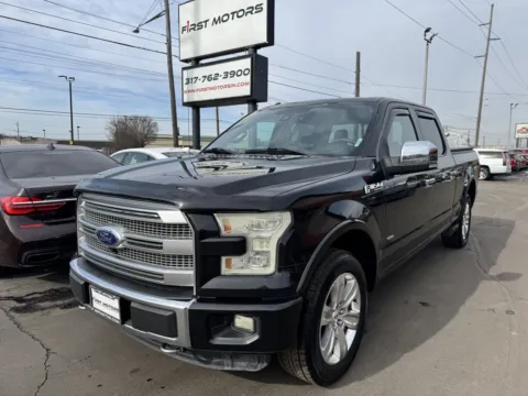 Black 2015 Ford F-150 Platinum for sale in Indianapolis, IN