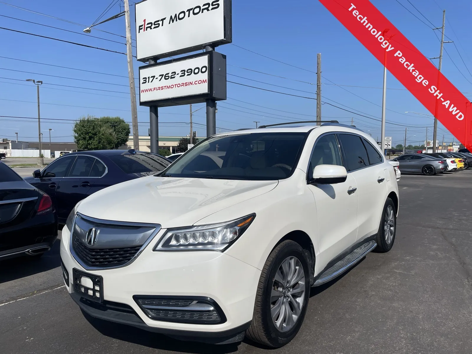 White 2014 Acura MDX 3.5L Technology Package for sale in Indianapolis, IN