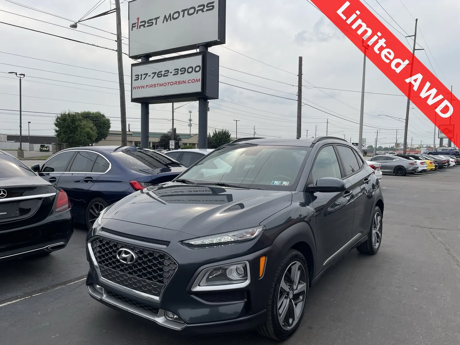 Gray 2019 Hyundai Kona Limited for sale in Indianapolis, IN