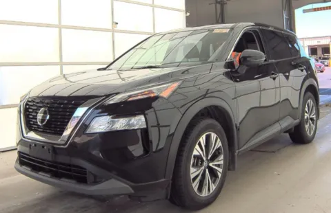 Black 2021 Nissan Rogue SV for sale in Indianapolis, IN
