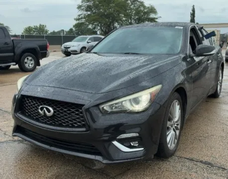 Black 2018 INFINITI Q50 3.0t LUXE for sale in Indianapolis, IN