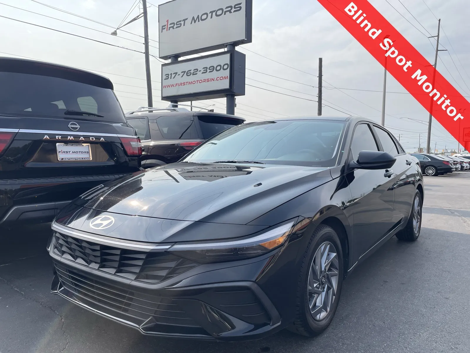 Black 2024 Hyundai Elantra SEL for sale in Indianapolis, IN