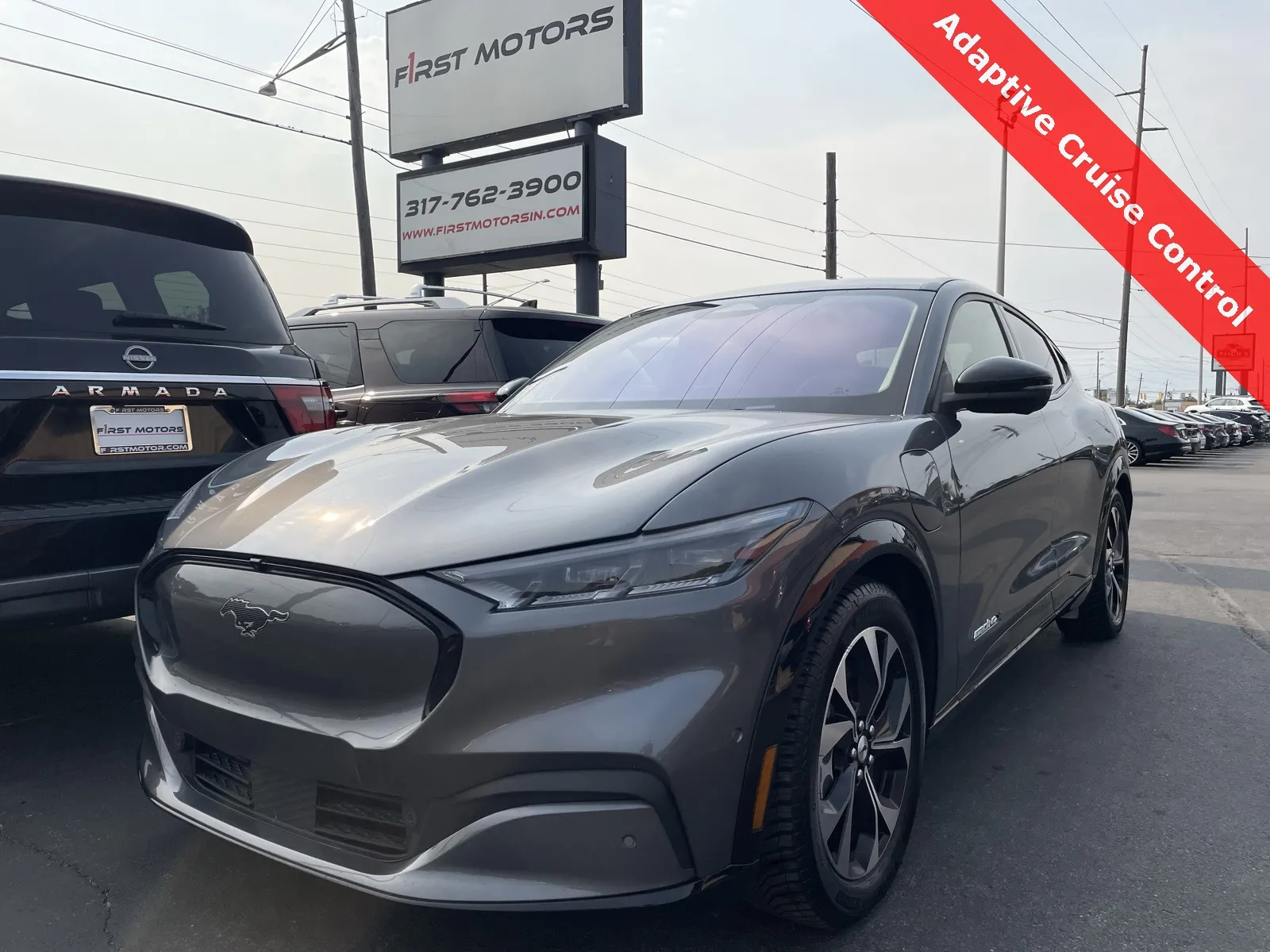 Gray 2021 Ford Mustang Mach-E Premium for sale in Indianapolis, IN