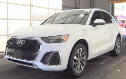 White 2022 Audi Q5 45 S line Premium for sale in Indianapolis, IN