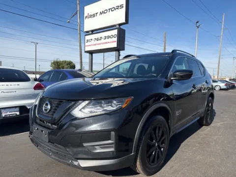 Black 2017 Nissan Rogue SV for sale in Indianapolis, IN