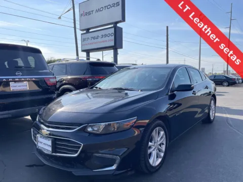 Black 2017 Chevrolet Malibu LT for sale in Indianapolis, IN