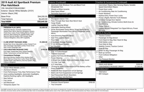 Photos of 2019 Audi A5 Sportback Premium Plus for sale in Indianapolis, IN at F1rst Motors
