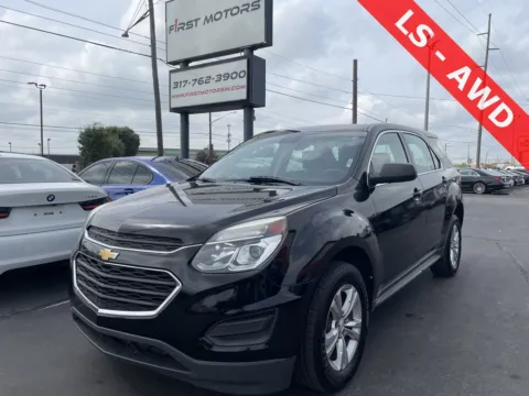Black 2017 Chevrolet Equinox LS for sale in Indianapolis, IN