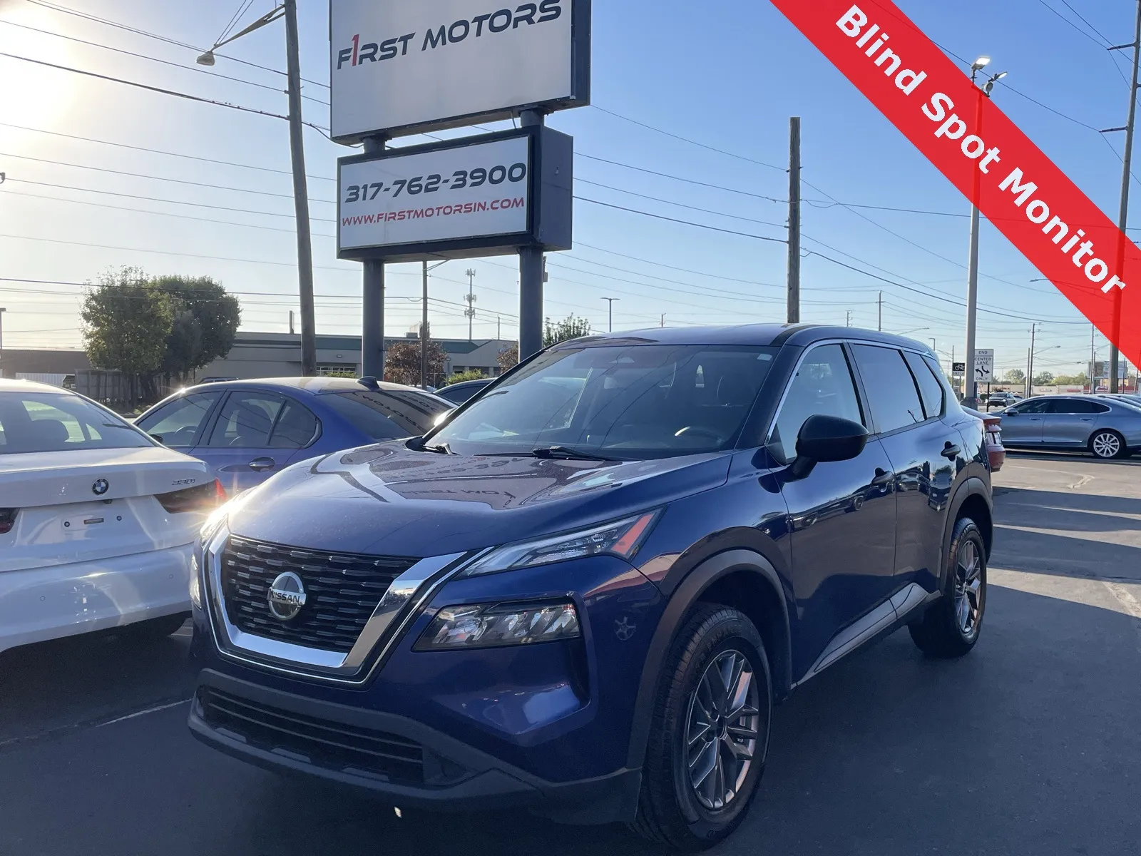 Blue 2021 Nissan Rogue S for sale in Indianapolis, IN