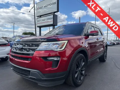 Red 2018 Ford Explorer XLT for sale in Indianapolis, IN
