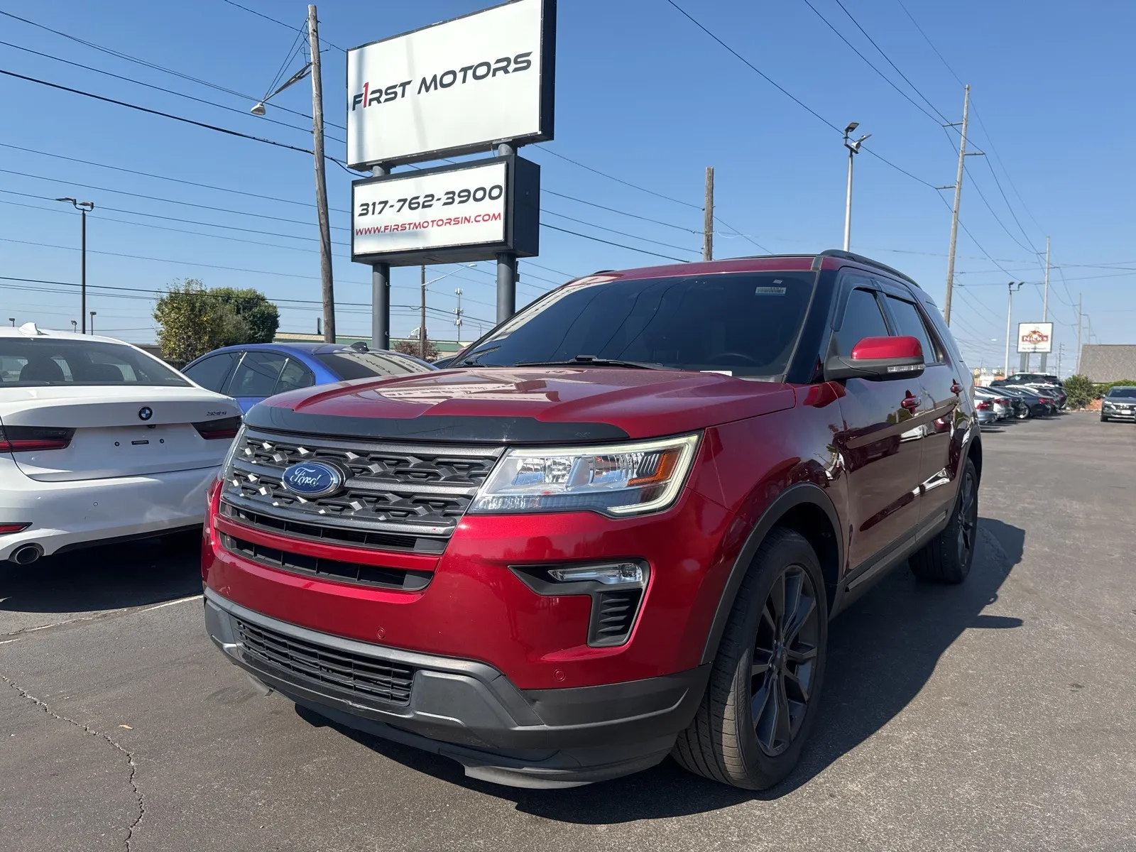 Red 2018 Ford Explorer XLT for sale in Indianapolis, IN