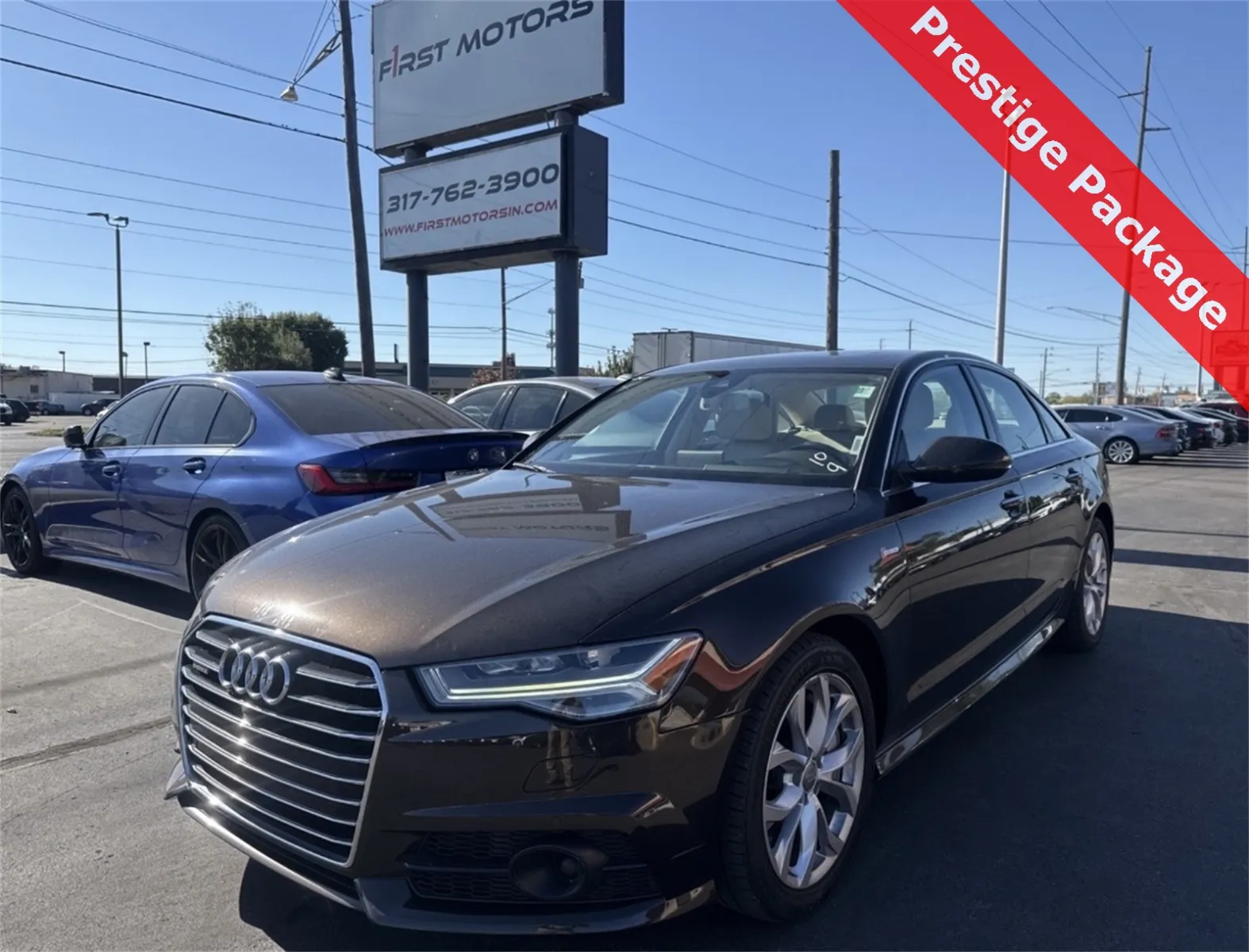 Brown 2017 Audi A6 3.0T Prestige for sale in Indianapolis, IN