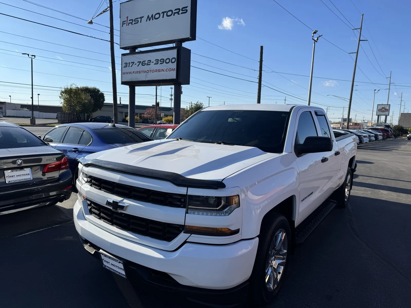 White 2016 Chevrolet Silverado 1500 Custom for sale in Indianapolis, IN
