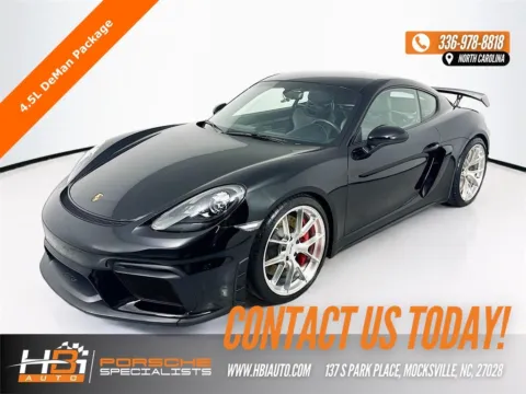 Black 2020 Porsche 718 Cayman GT4 4.5L DeMan for sale in Mocksville, NC