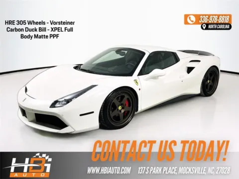White 2018 Ferrari 488 Spider for sale in Mocksville, NC