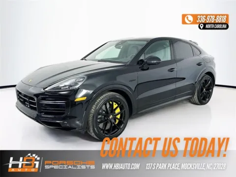 Black 2022 Porsche Cayenne E-Hybrid Coupe Turbo S for sale in Mocksville, NC
