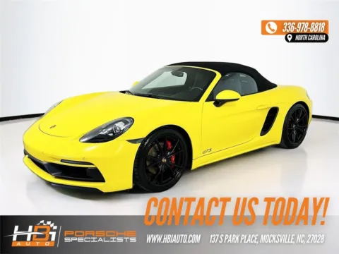 Yellow 2019 Porsche 718 Boxster GTS for sale in Mocksville, NC
