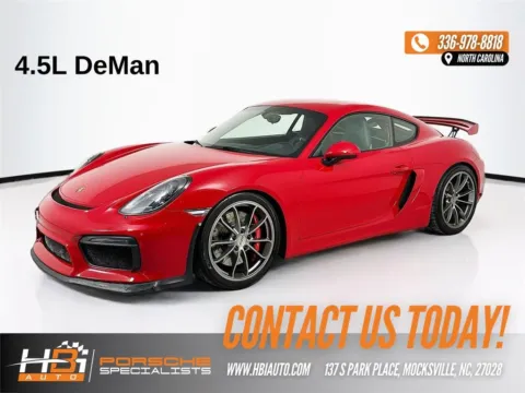 Red 2016 Porsche Cayman GT4 for sale in Mocksville, NC