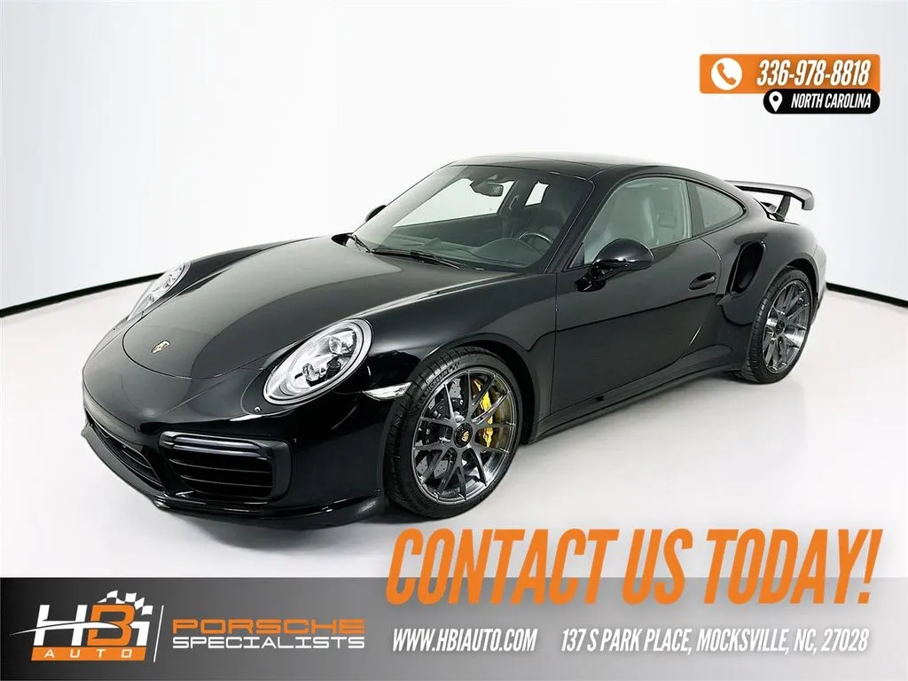 Black 2018 Porsche 911 Turbo S for sale in Mocksville, NC