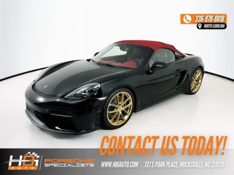 Black 2022 Porsche 718 Spyder for sale in Mocksville, NC