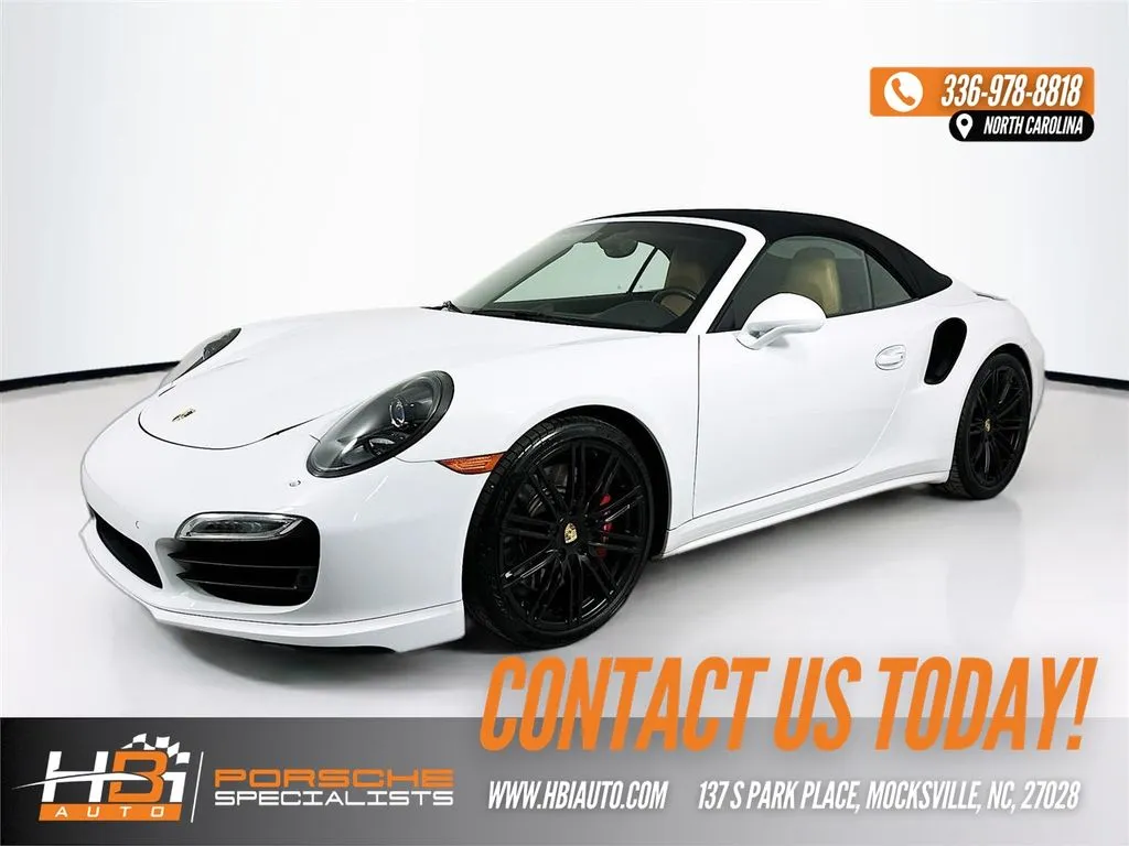 White 2015 Porsche 911 Turbo for sale in Mocksville, NC