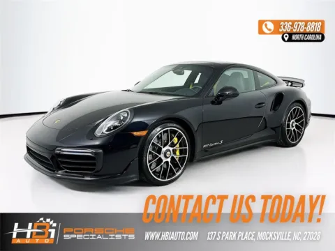 Black 2017 Porsche 911 Turbo S for sale in Mocksville, NC