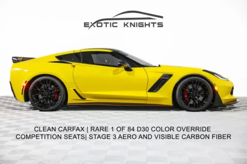 Yellow 2016 Chevrolet Corvette Z06 for sale in Mocksville, NC