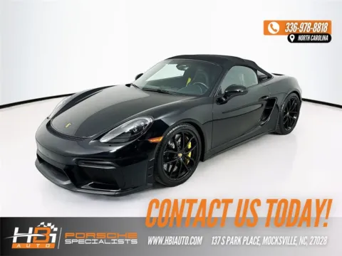Black 2022 Porsche 718 Spyder for sale in Mocksville, NC