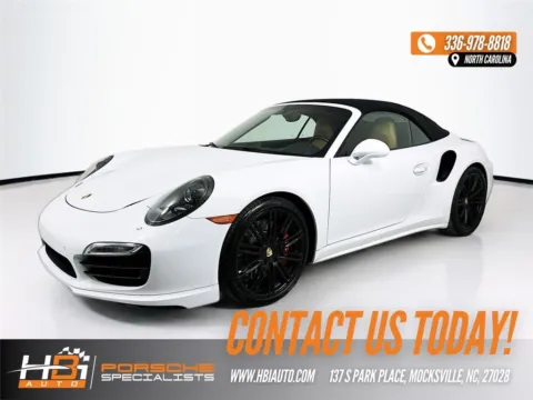 White 2015 Porsche 911 Turbo for sale in Mocksville, NC