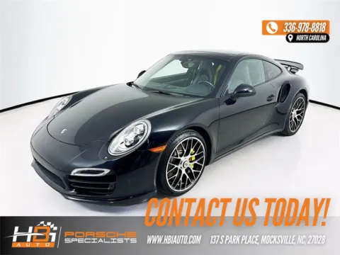 Black 2015 Porsche 911 Turbo for sale in Mocksville, NC