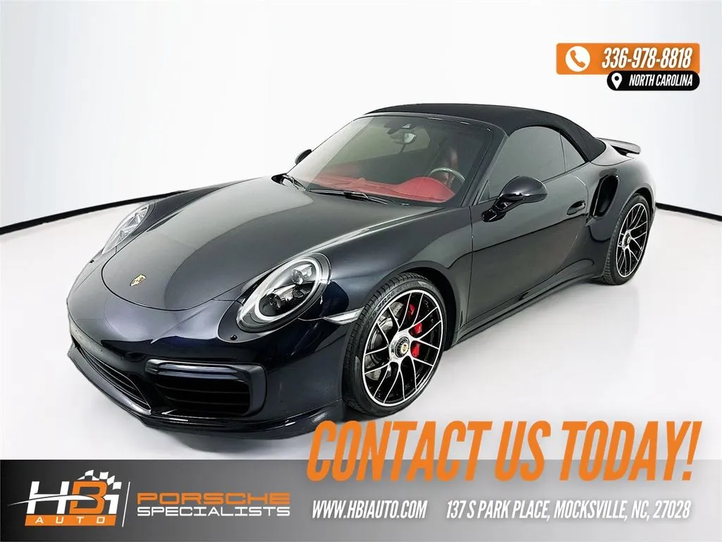 Black 2017 Porsche 911 Turbo for sale in Mocksville, NC