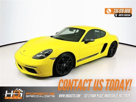 Yellow 2023 Porsche 718 Cayman T for sale in Mocksville, NC