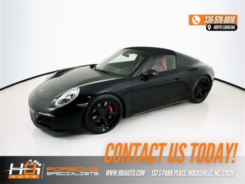 Black 2017 Porsche 911 Targa 4S for sale in Mocksville, NC