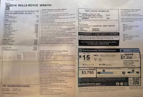 Photos of 2014 Rolls-Royce Wraith for sale in Mocksville, NC at HBi Auto