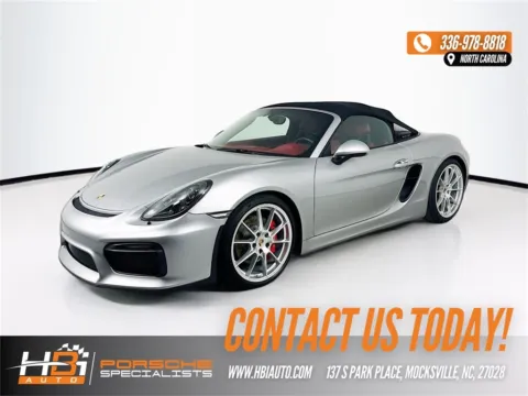 Silver 2016 Porsche Boxster Spyder for sale in Mocksville, NC