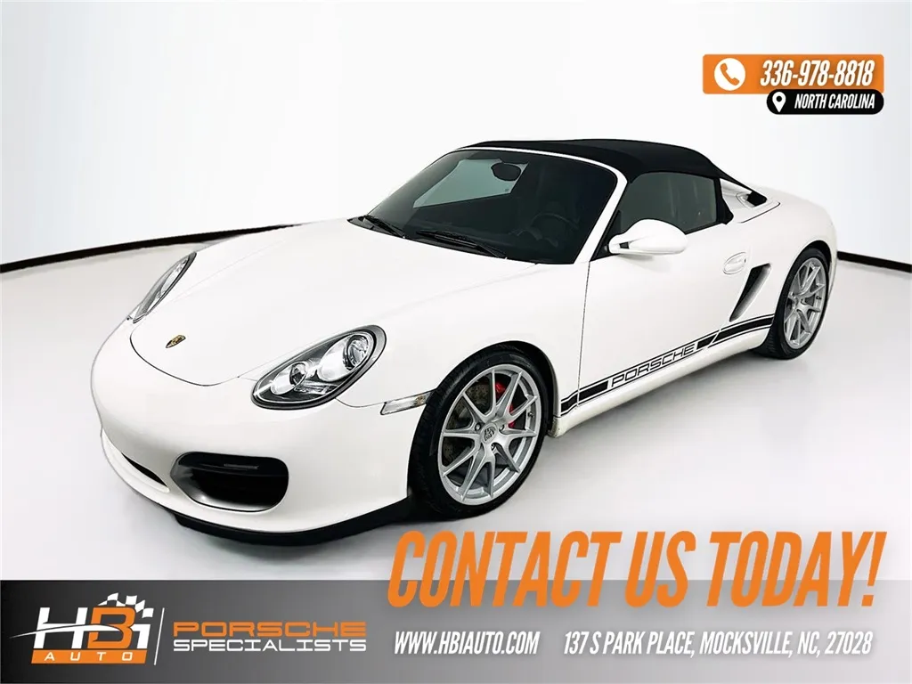 White 2011 Porsche Boxster Spyder for sale in Mocksville, NC