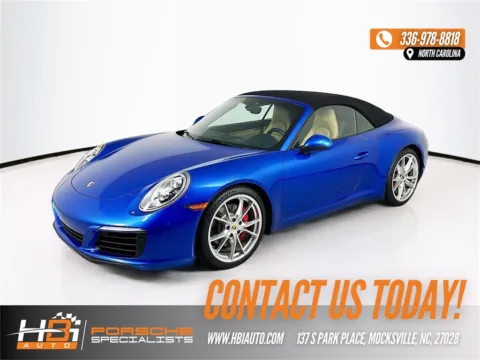 Blue 2017 Porsche 911 Carrera S for sale in Mocksville, NC