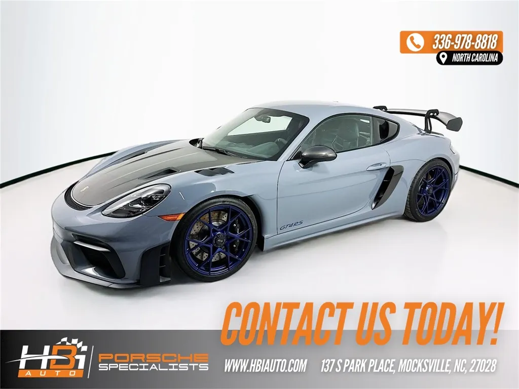 Gray 2025 Porsche 718 Cayman GT4 RS for sale in Mocksville, NC