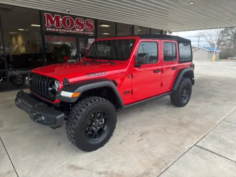 Red 2024 Jeep Wrangler Willys for sale in South Pittsburg, TN