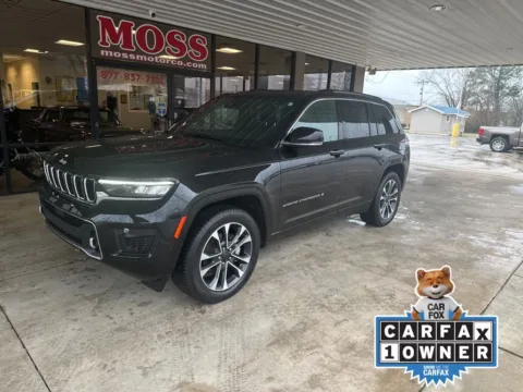 Black 2022 Jeep Grand Cherokee Overland for sale in South Pittsburg, TN