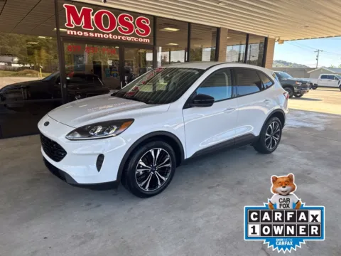 White 2021 Ford Escape Hybrid SE for sale in South Pittsburg, TN