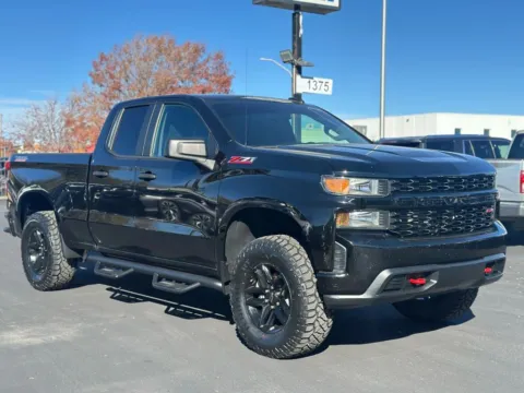 Black 2020 Chevrolet Silverado 1500 Double Cab Custom Trail Boss Pickup 4D 6 1/2 ft for sale in Las Cruces, NM