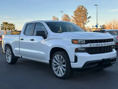 White 2020 Chevrolet Silverado 1500 Double Cab Work Truck Pickup 4D 6 1/2 ft for sale in Las Cruces, NM