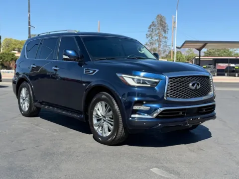 Blue 2020 INFINITI QX80 LUXE Sport Utility 4D for sale in Las Cruces, NM