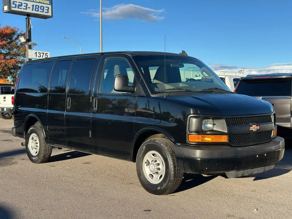 Black 2016 Chevrolet Express 2500 Passenger LS Van 3D for sale in Las Cruces, NM