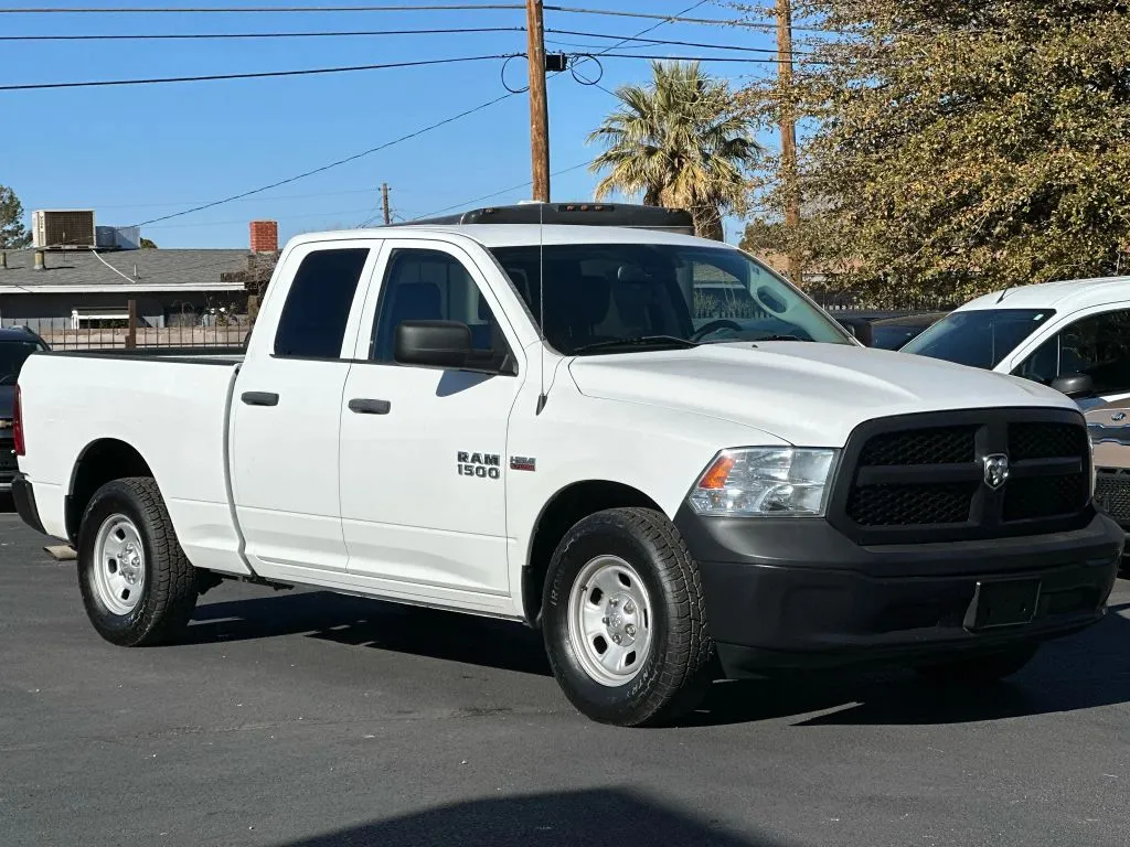 White 2016 Ram 1500 Quad Cab Tradesman Pickup 4D 6 1/3 ft for sale in Las Cruces, NM